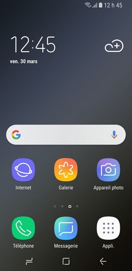 Galaxy S9+ : Mode simplifié (SM-G965W)