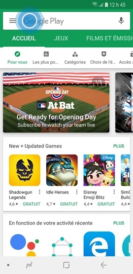 Galaxy S9+ : Google Play Store (SM-G965W)