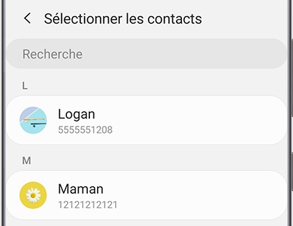 Ajouter un contact directement sur un écran d'accueil 4