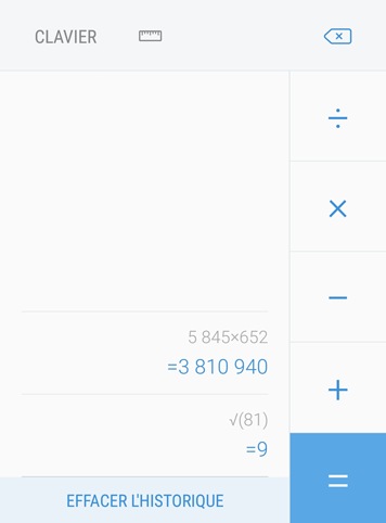 Utiliser l'application Calculatrice 4