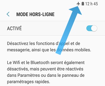 Activer le mode hors-ligne à partir du menu des paramètres 4