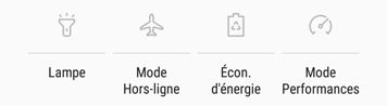 Activer le mode hors-ligne à partir du volet des raccourcis 1