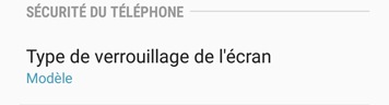 Définir un type de verrouillage de l'écran 2