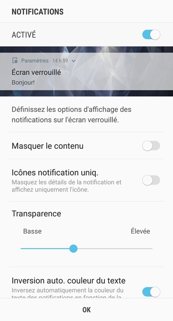 Définir un type de verrouillage de l'écran 4
