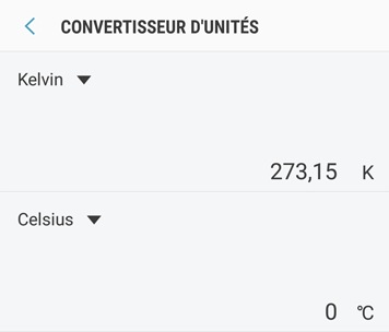 Utiliser l'application Calculatrice 8