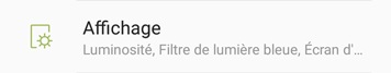 Régler la luminosité de l'écran à partir du menu des paramètres d'affichage 1