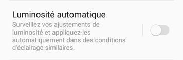 Régler la luminosité de l'écran à partir du menu des paramètres d'affichage 3