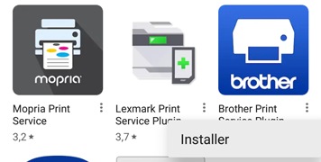 Télécharger, installer et activer un service d'impression 5