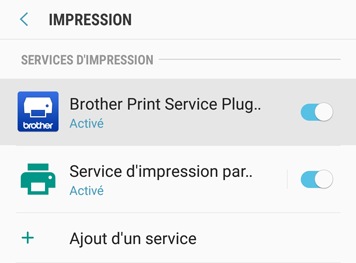 Télécharger, installer et activer un service d'impression 7