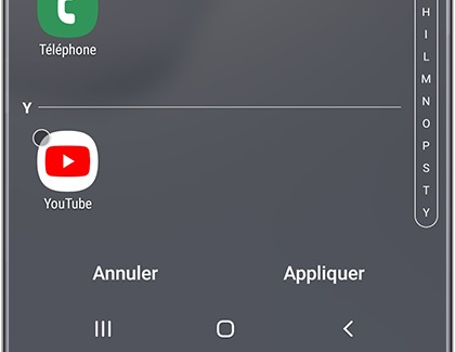 Masquer une application 5