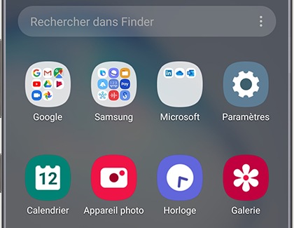 Accéder à une application masquée 1