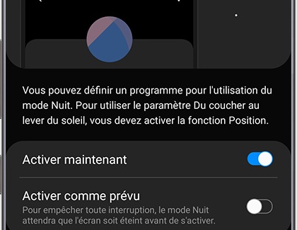 Activer le mode nuit (méthode complète) 3