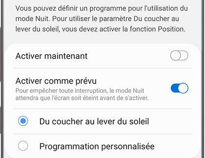 Activer le mode nuit (méthode complète) 4