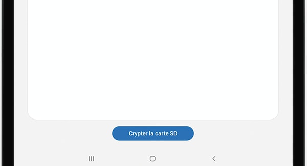 Crypter la carte microSD 2