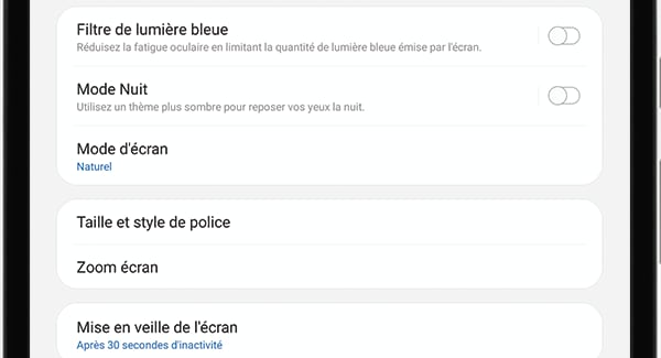 Changer le mode d’écran 2