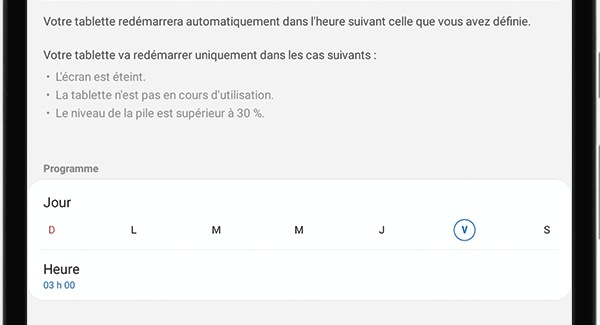 Activer la fonction de redémarrage automatique 3