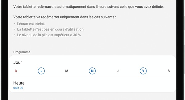 Activer la fonction de redémarrage automatique 5