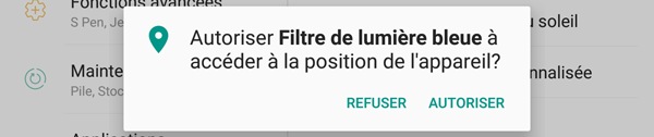Activer le filtre de lumière bleue 6