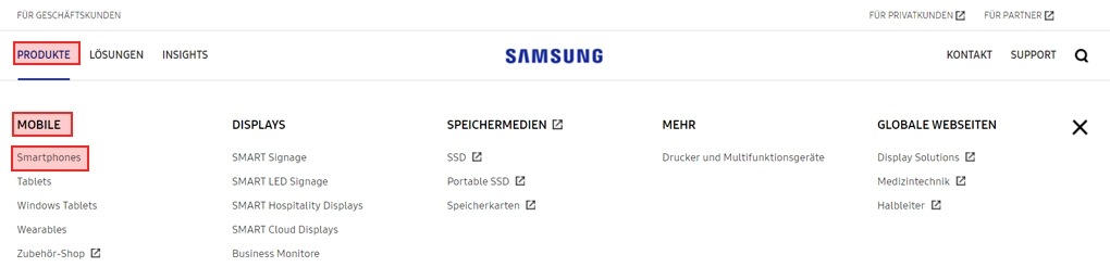 1. Anzeigen von Untermenüs auf unserer globalen Navigationsleiste