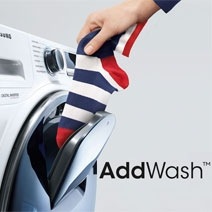 Vergessene Wäsche einfach nachlegen, mit Samsung AddWash