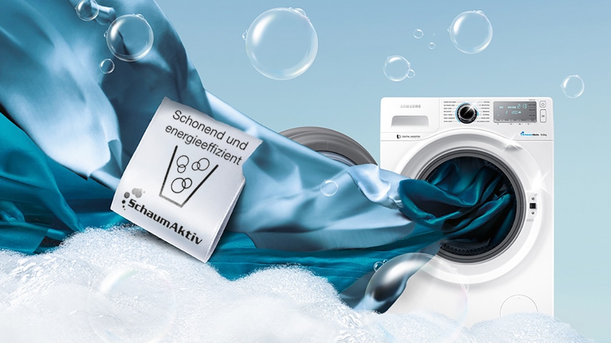Samsung Waschmaschine mit SchaumAktiv Samsung Waschmaschine mit SchaumAktiv