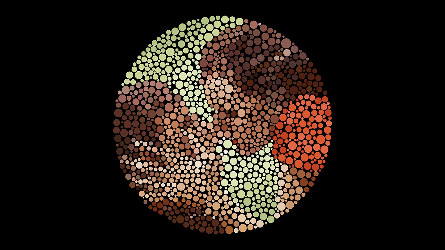 See Colors - Isihara Bild einer Frau die einen Mann küsst See Colors - Isihara Bild einer Frau die einen Mann küsst