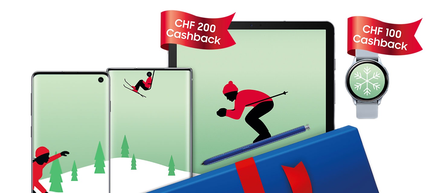 Abbildung einer Holiday Promotion der Galaxy-Serie
