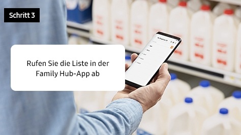 3. Rufen Sie die Liste in der Family Hub-App ab