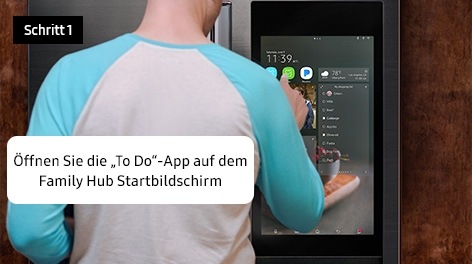 Schritt 1. Öffnen Sie die „To Do“-App auf dem Family Hub Startbildschirm