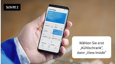 Schritt 2. Wählen Sie erst „Kühlschrank“, dann „View Inside“