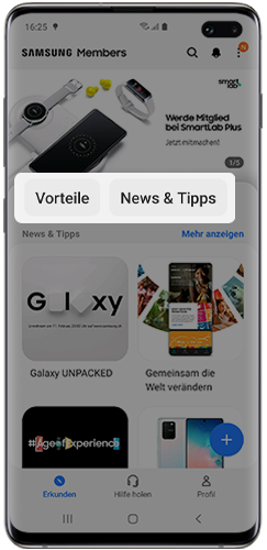 Samsung Members liefert aktuelle Tipps.