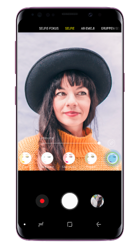 Selfie mit Galaxy S9/S9+ aufnehmen, Make-up
