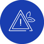 Icono de medio ambiente y seguridad de los elementos clave de evaluación de nuestra infografía, del nuevo programa de registro de proveedores de operación de proveedores en la cadena de suministro