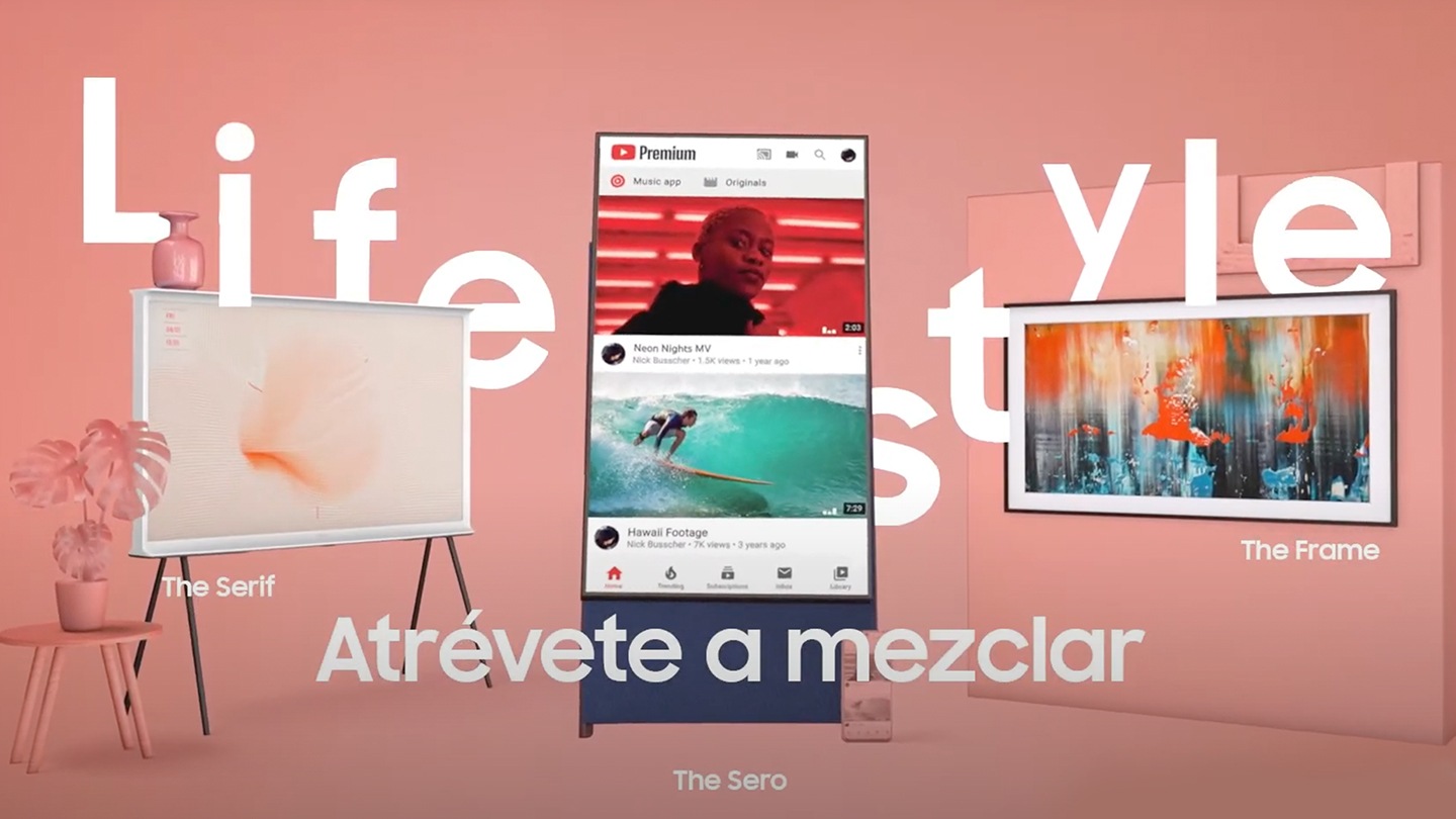 Atrévete a mezclar con Lifestyle TV The Serif, The Sero y The Frame