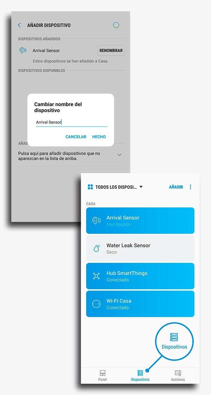 Instrucciones de como quitar las etiquetas de los sensores de SmartThings