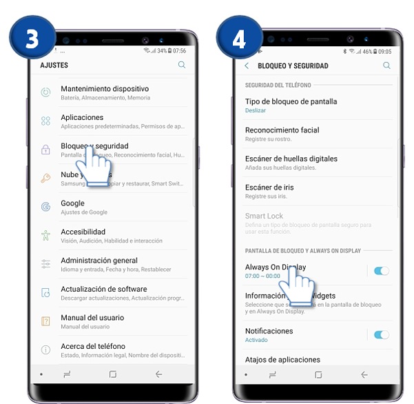 Galaxy Note 8 : ¿Qué es y cómo personalizar Always On Display?