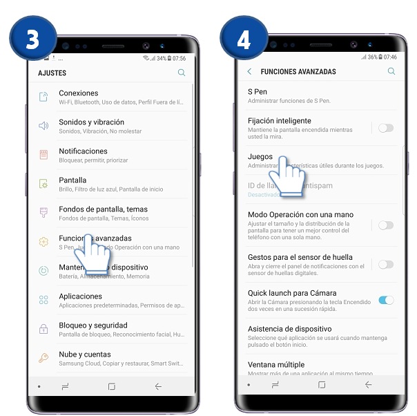 Galaxy Note8: ¿Qué es y cómo activar Game Launcher?