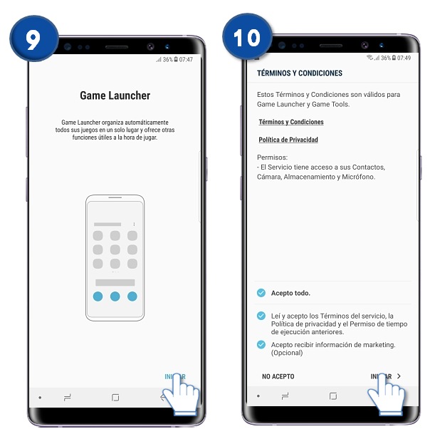 Galaxy Note8: ¿Qué es y cómo activar Game Launcher?