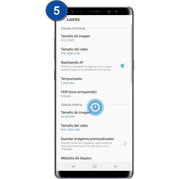 Galaxy Note8: ¿Qué es y cómo activar el HDR?