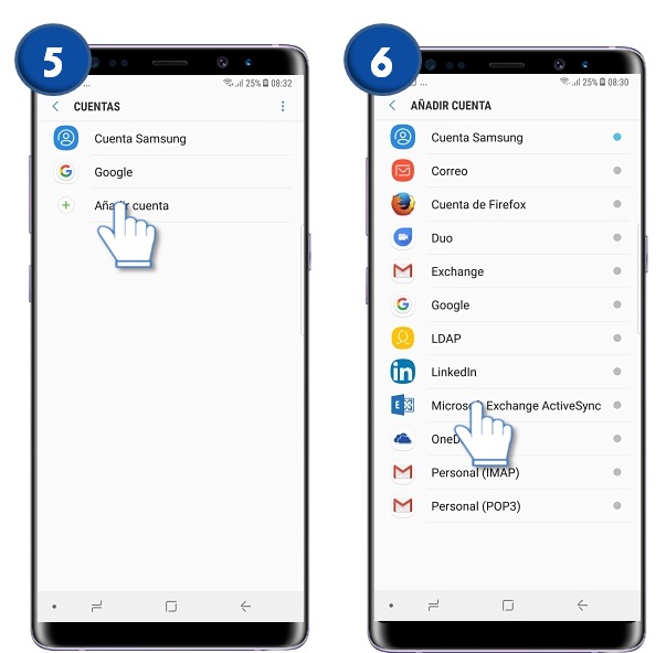 Galaxy Note8: ¿Qué es y cómo registar una cuenta de correo electrónico personal?