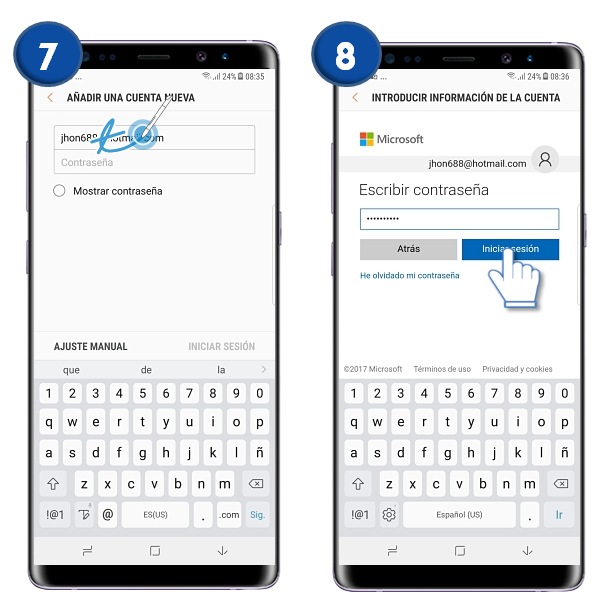 Galaxy Note8: ¿Qué es y cómo registar una cuenta de correo electrónico personal?