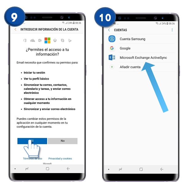 Galaxy Note8: ¿Qué es y cómo registar una cuenta de correo electrónico personal?