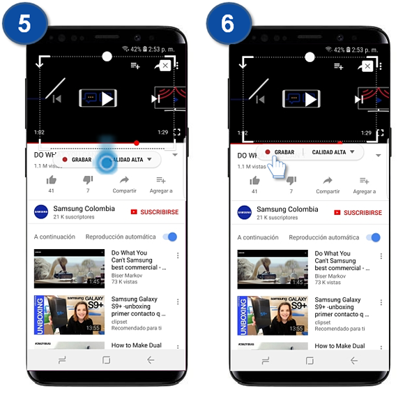 Galaxy S9 | S9 Plus - ¿Cómo crear GIFS?