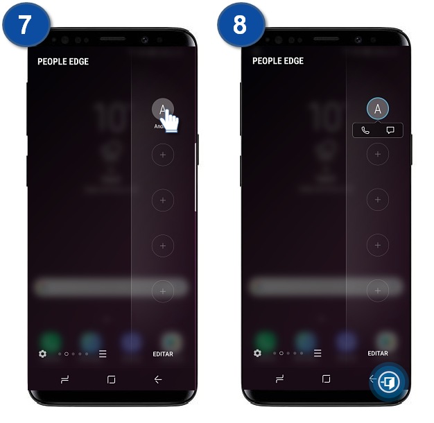 Galaxy S9 | S9 Plus - ¿Cómo agregar People Edge ?