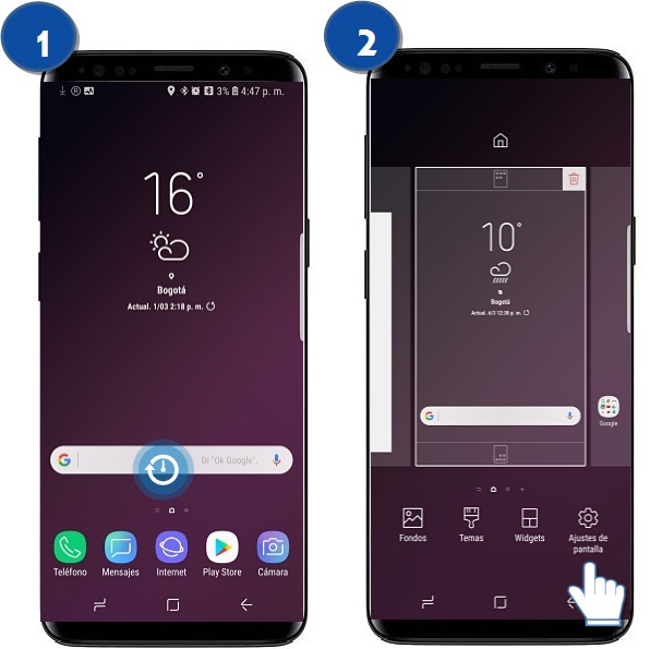 Galaxy S9 | S9 Plus - ¿Cómo activar el botón de aplicaciones?