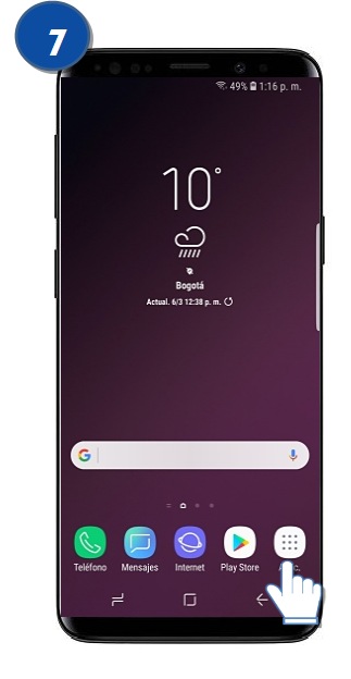 Galaxy S9 | S9 Plus - ¿Cómo activar el botón de aplicaciones?