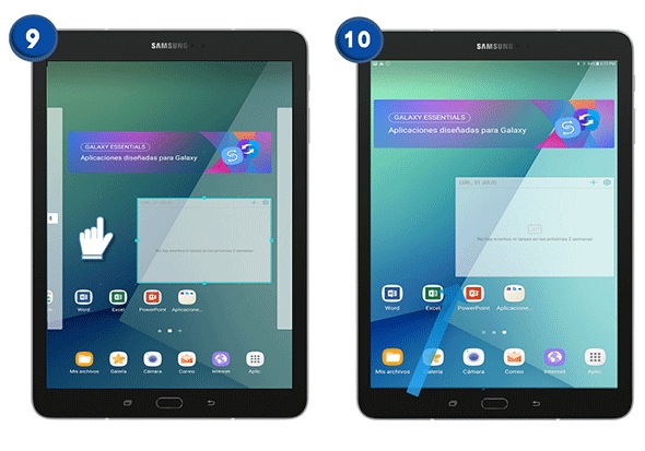 Galaxy Tab A (2016) con Spen - ¿Cómo agregar un Widget?