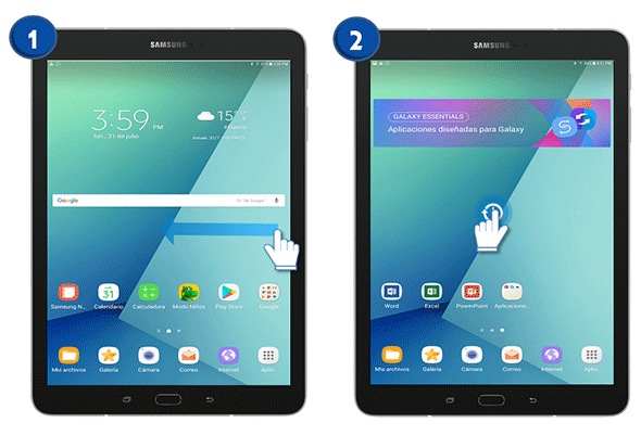 Galaxy Tab S3 - ¿Cómo agregar un Widget?