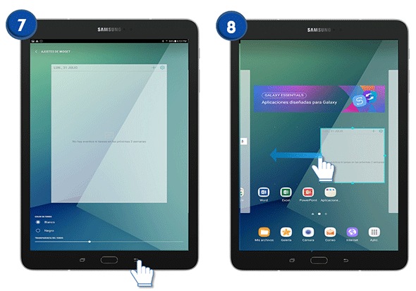 Galaxy Tab S3 - ¿Cómo agregar un Widget?
