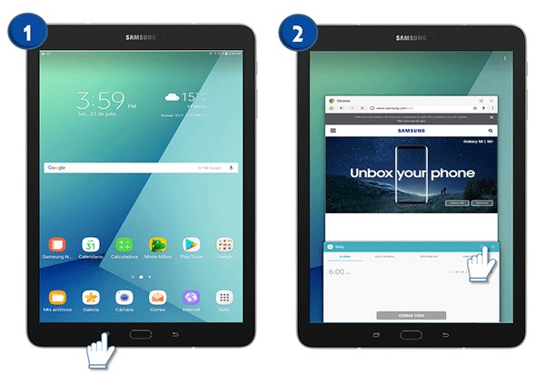 Galaxy Tab S3 - ¿Cómo utilzar la multiventana?